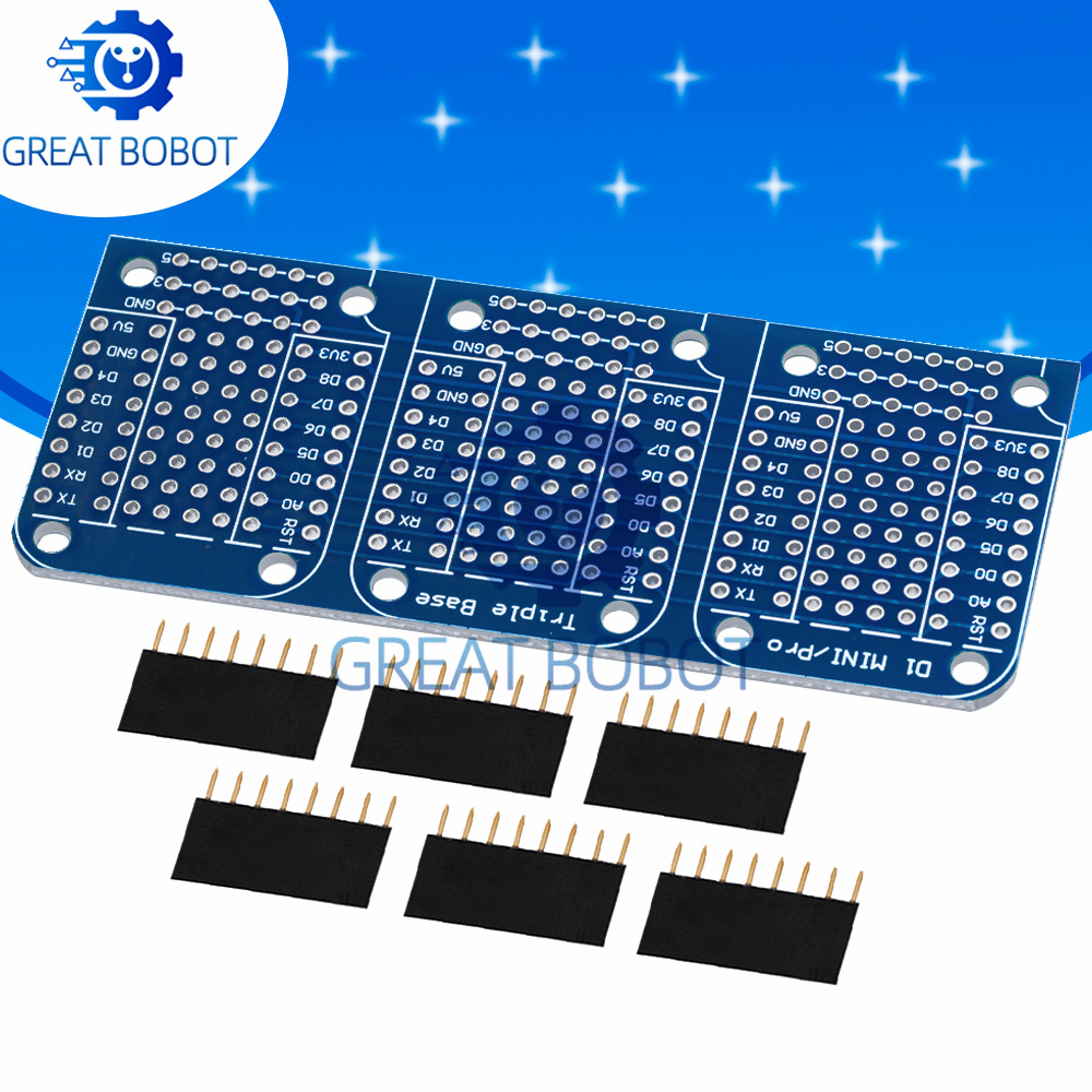 Wemos D1 Mini - BS Triple Shield WeMos D1 Mini