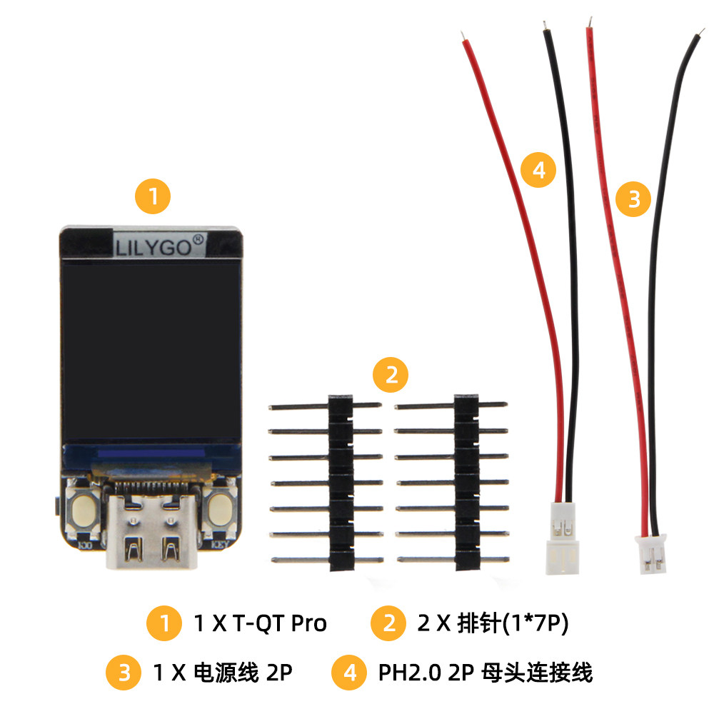 LILYGO T-QT Pro ESP32-S3 GC9A0 - đánh giá và giá Lolin S3